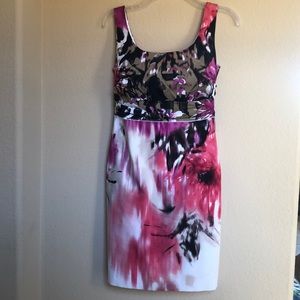 Tahari floral tank dress